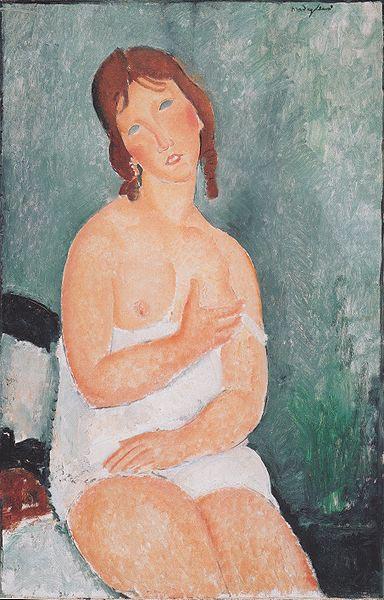 Junge Frau im Hemd, Amedeo Modigliani